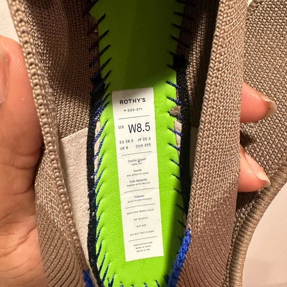 ROTHY’s round toe loafer flats in mocha brown size 8.5 - Picture 5 of 5